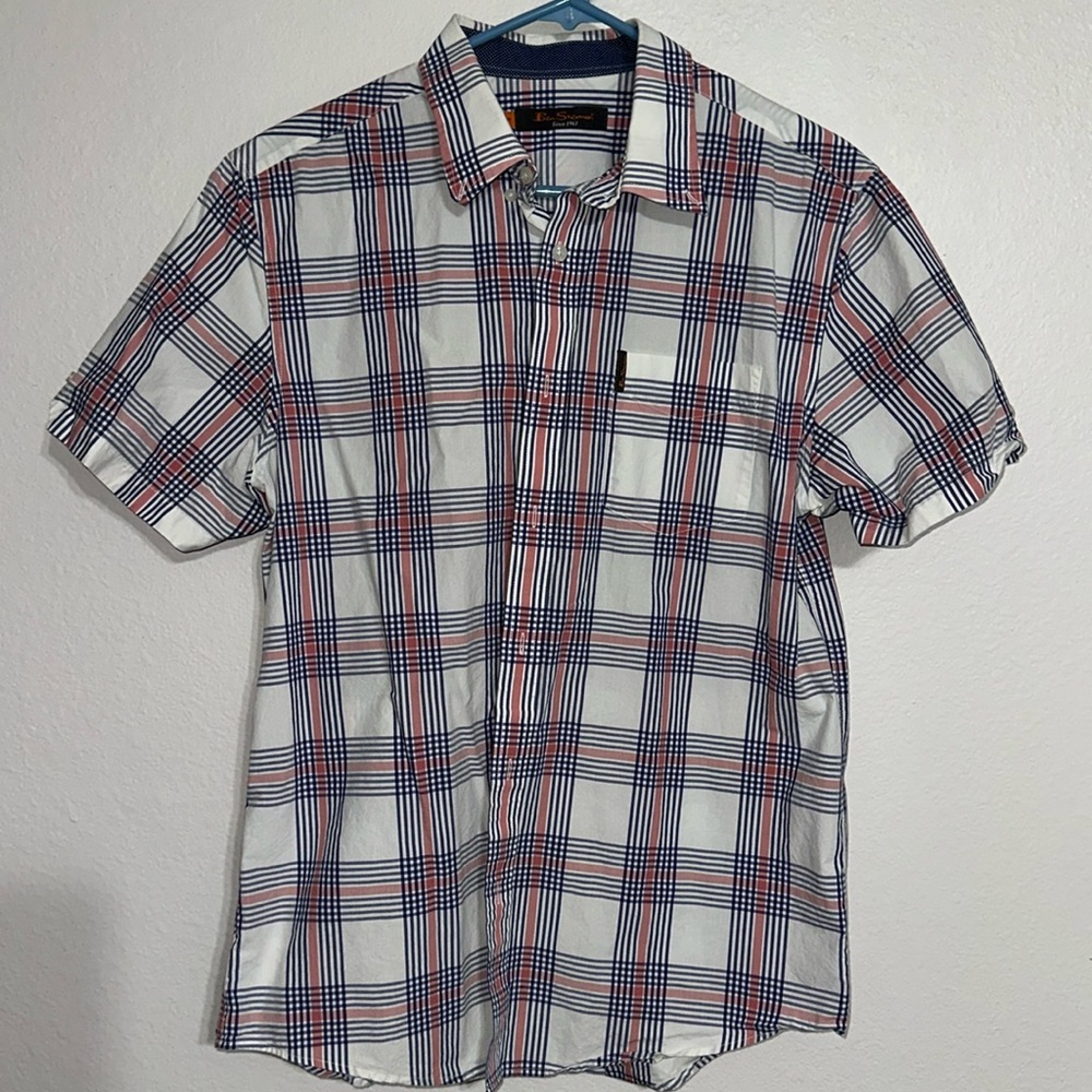Ben Sherman Mens short sleeve button up size M